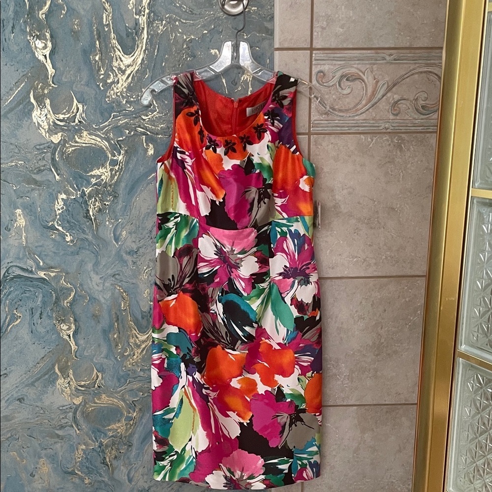 Kasper Multicolor Floral Midi Dress perfect for any fun occasion
